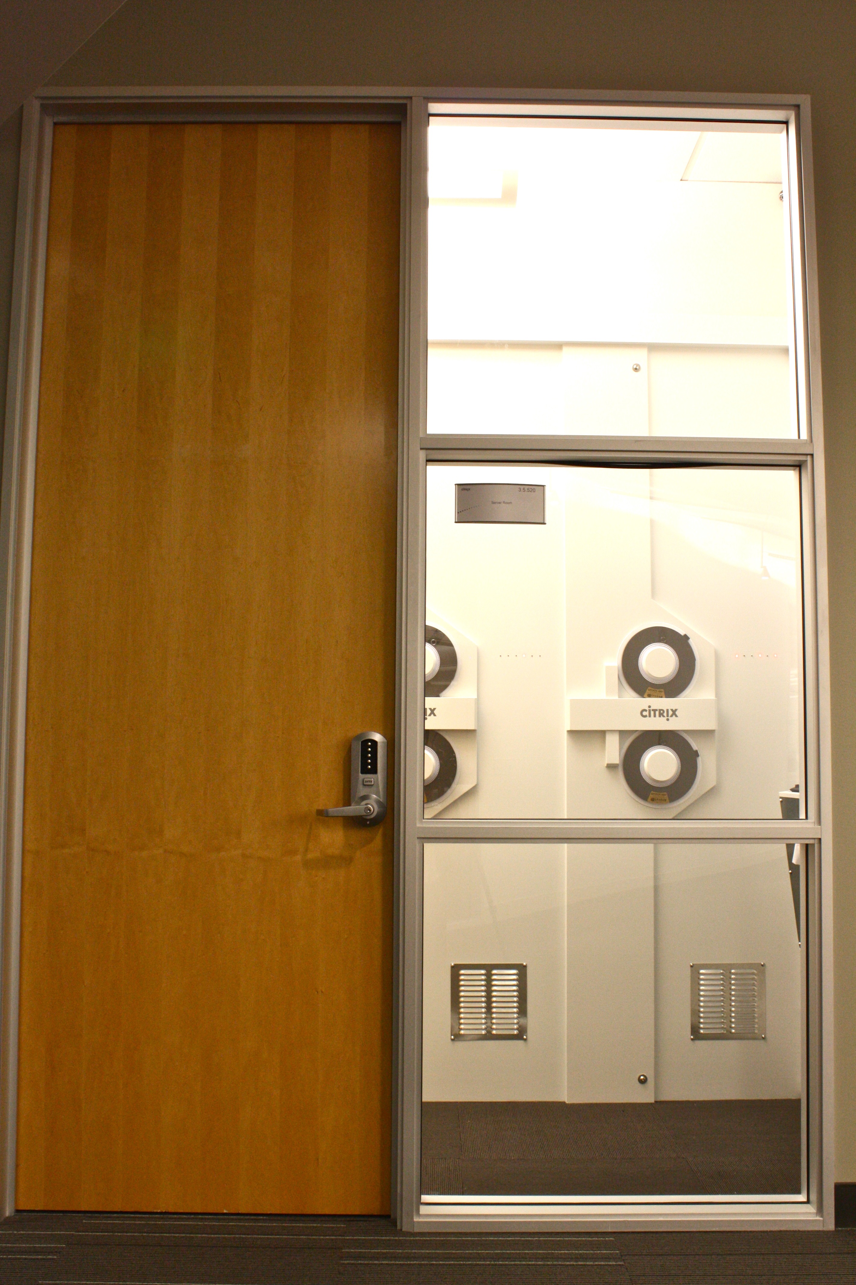 Server Room door