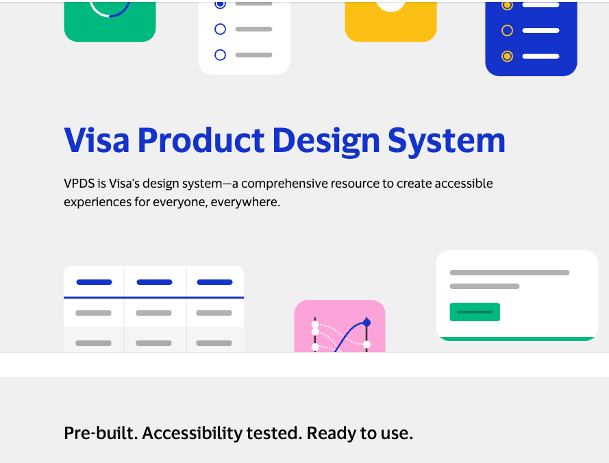 Visa product design system